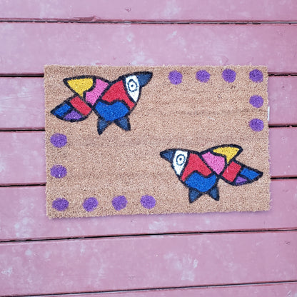 Pajarito Corner Dots Doormat